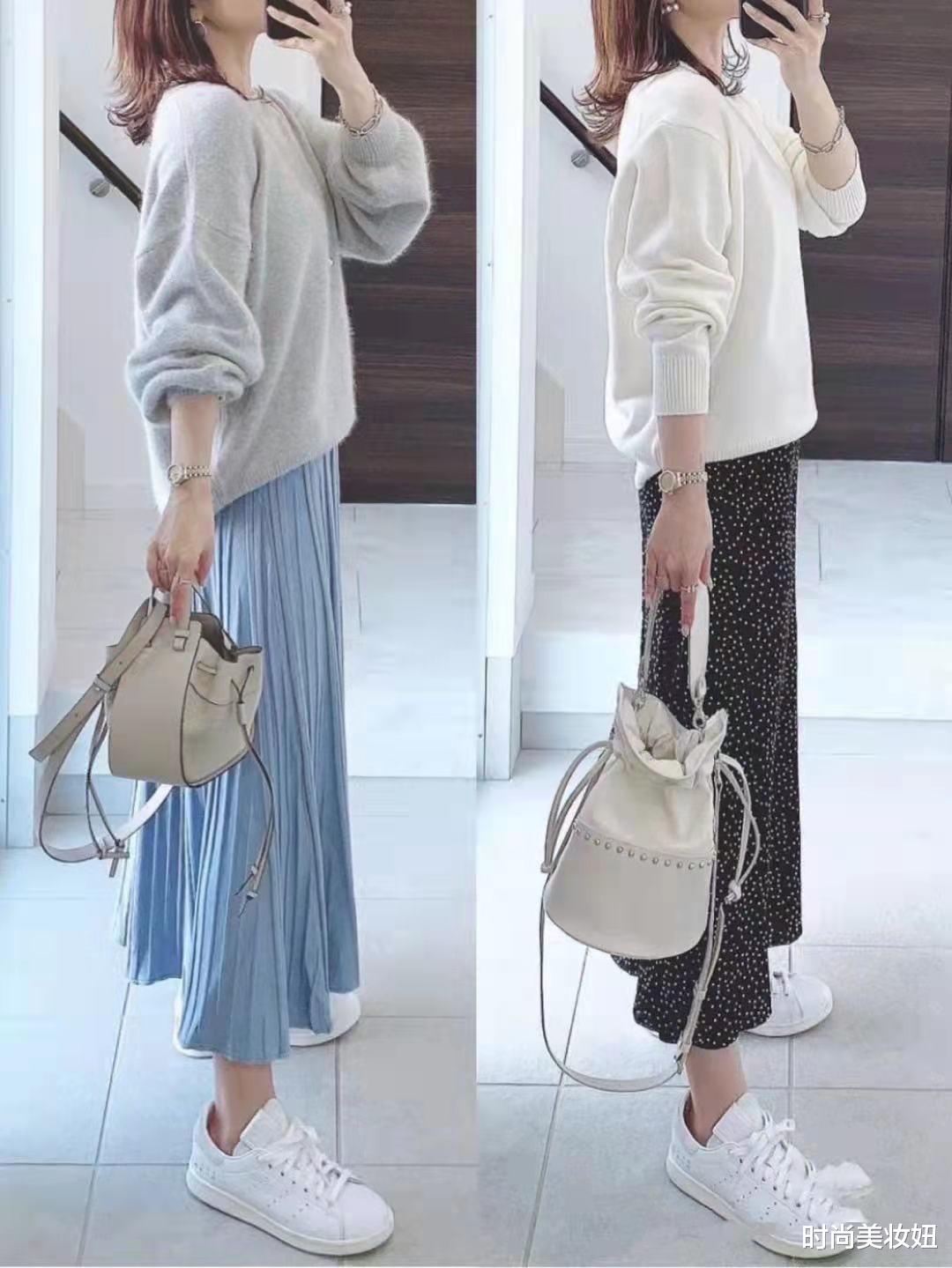 时尚美妆妞 “毛衣+9分裤”怎么搭更高级，40岁妈妈的穿搭经验，减龄又洋气
