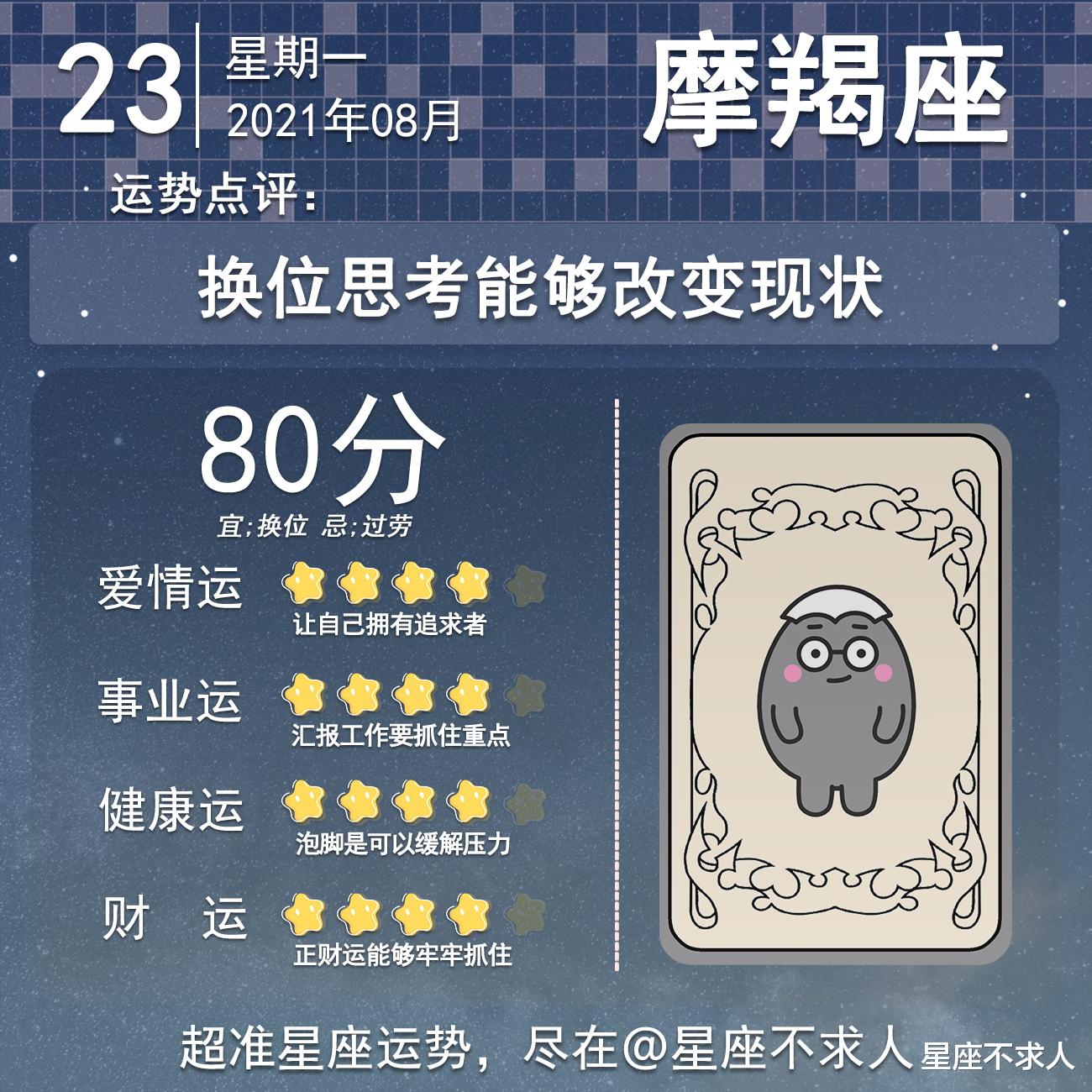 星座不求人|十二星座8月23号运势