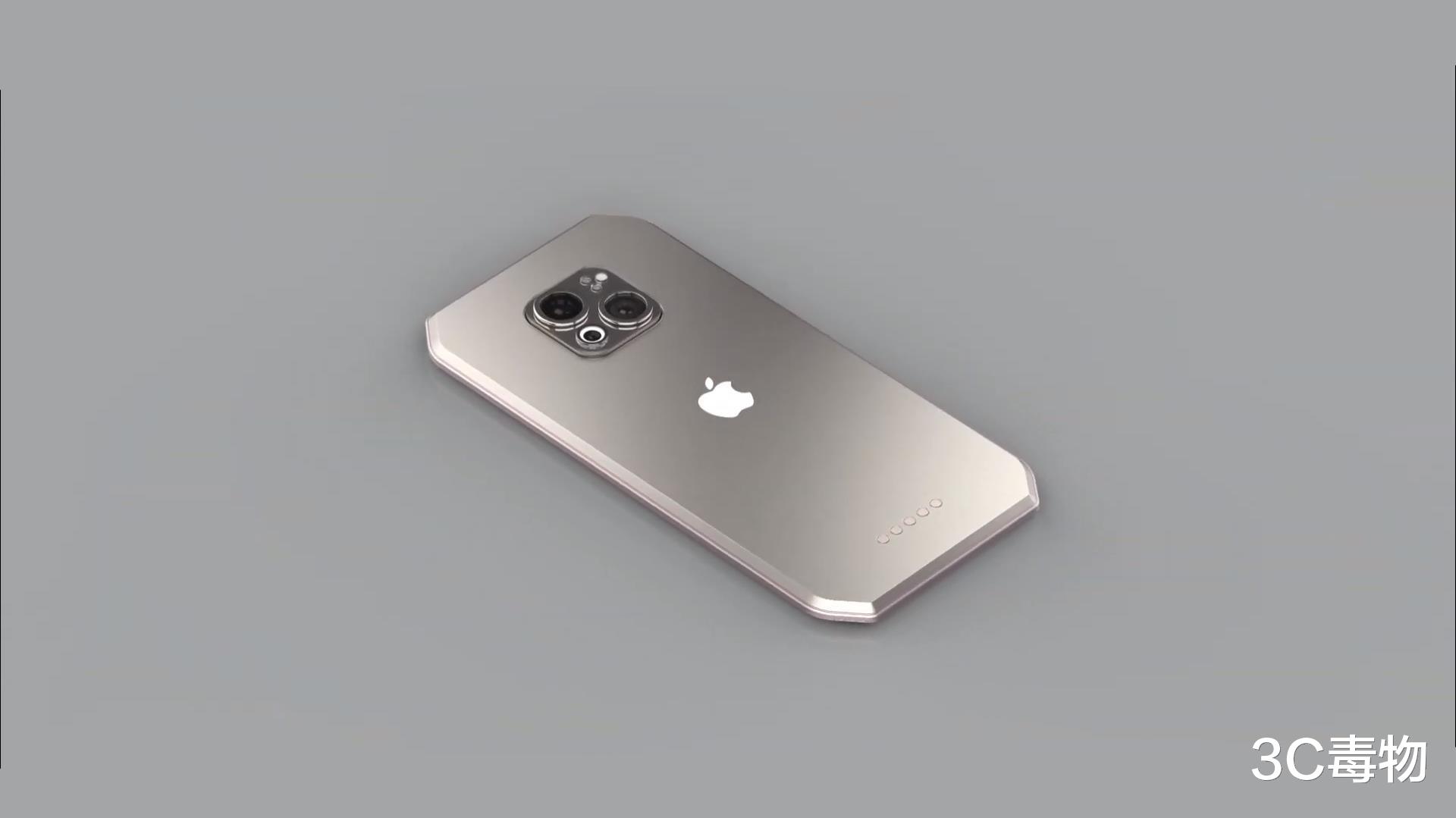 二手房 iPhone13Pro渲染图：八边形钻石切割机身，5000万三摄支持1TB存储