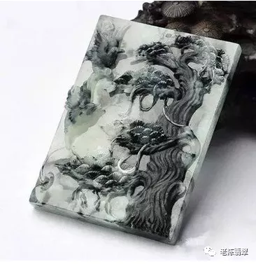 翡翠|黑翡--水墨画般的翡翠