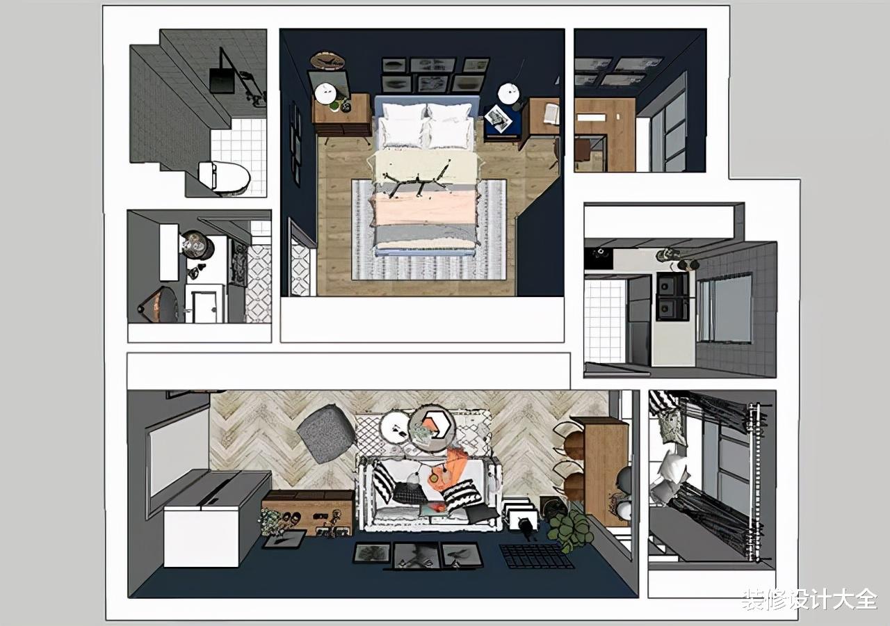 说实话,这套60㎡小户型设计费就要20w,你们觉得值吗?