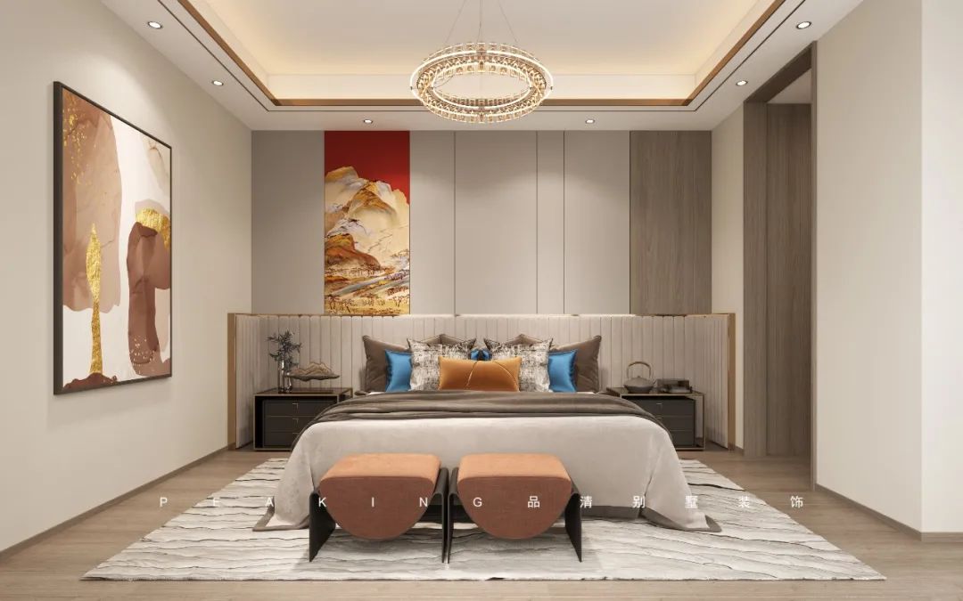 品清别墅装饰|现代中式轻奢作品案例赏析