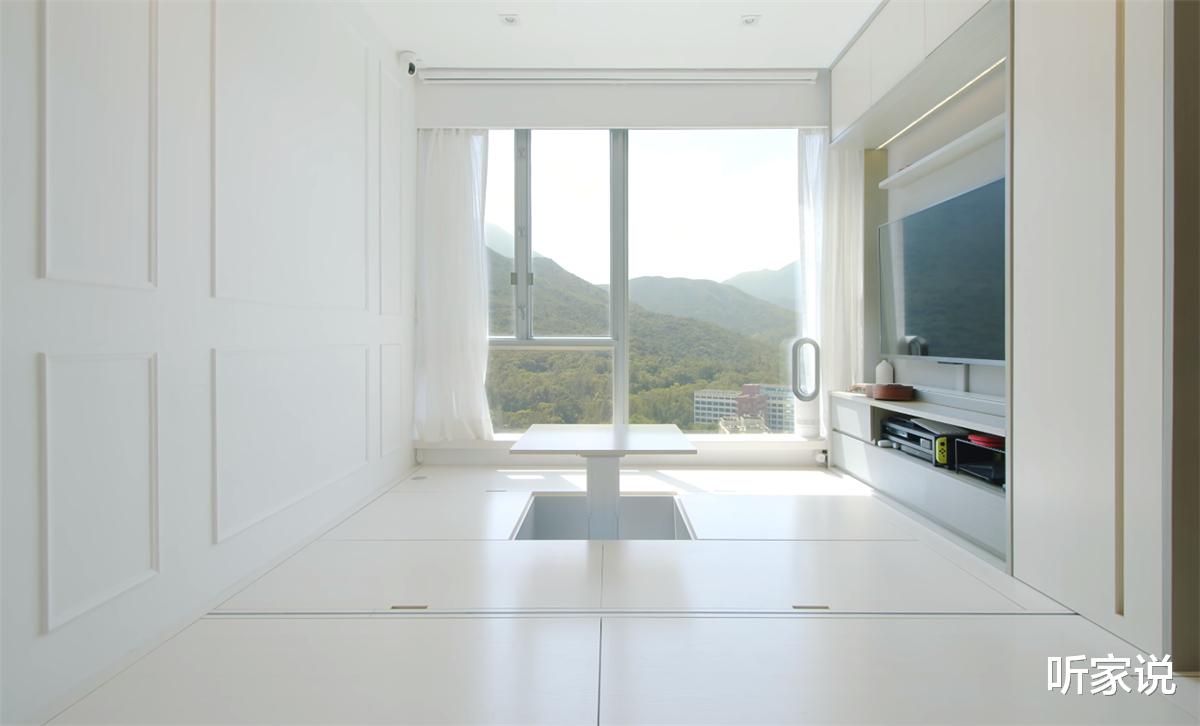 香港80后夫妻买下45㎡小家，搭起地台将两室变三室，网友：真的服