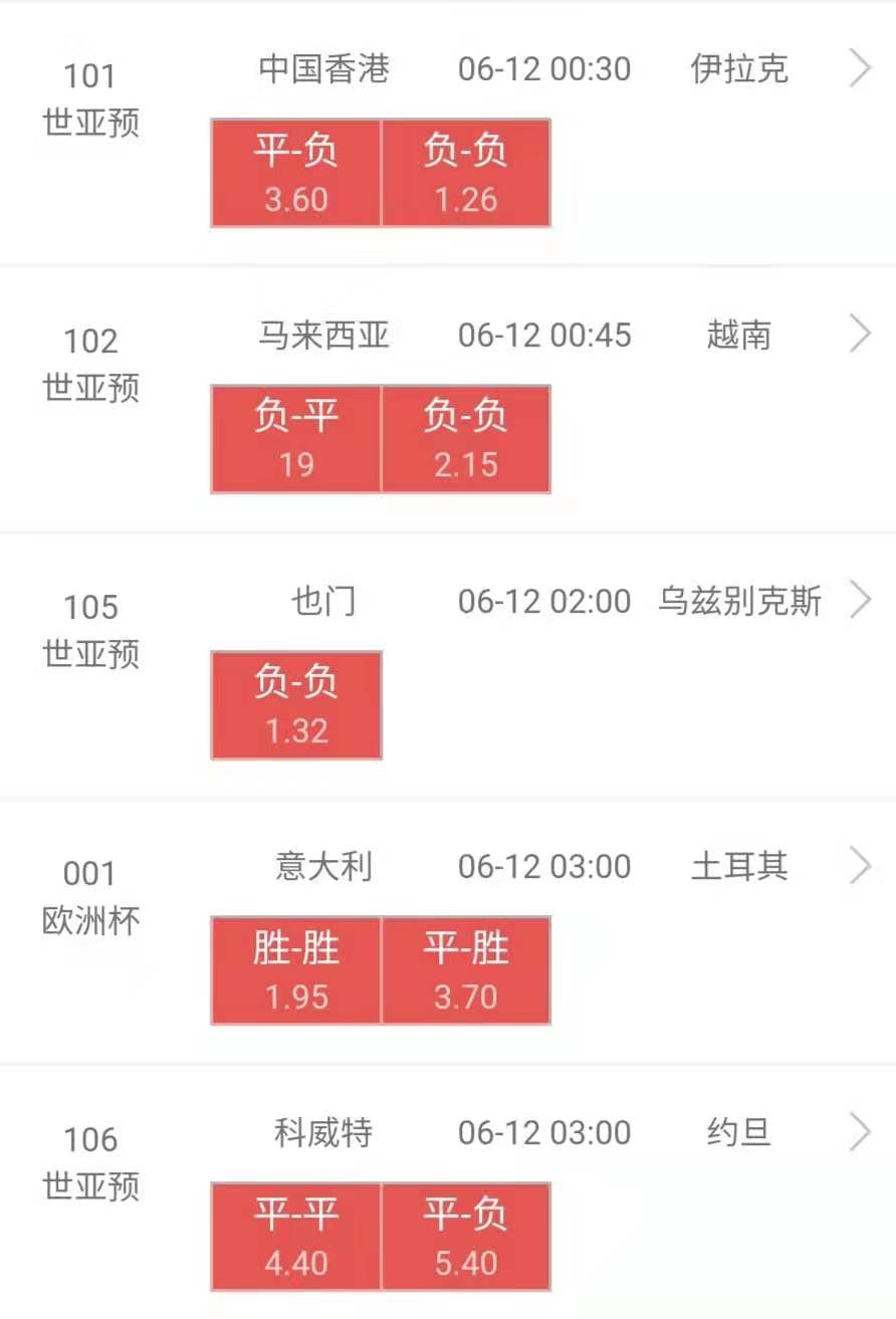 |6.11，竞猜足球推荐