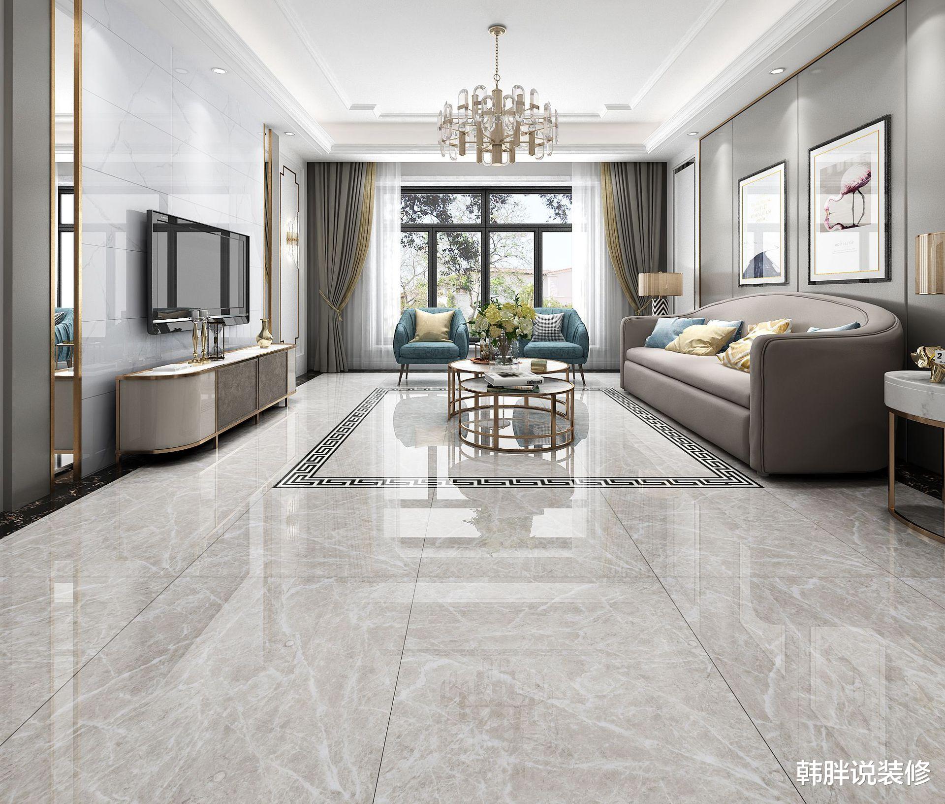 地面装修，不一定非要选择瓷砖或木地板，聪明人都用这种新型材料