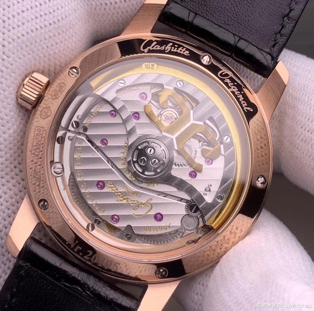 刻腕表者Wristwatches|GF厂格拉苏蒂议员大日历月相玫瑰金腕表评测！