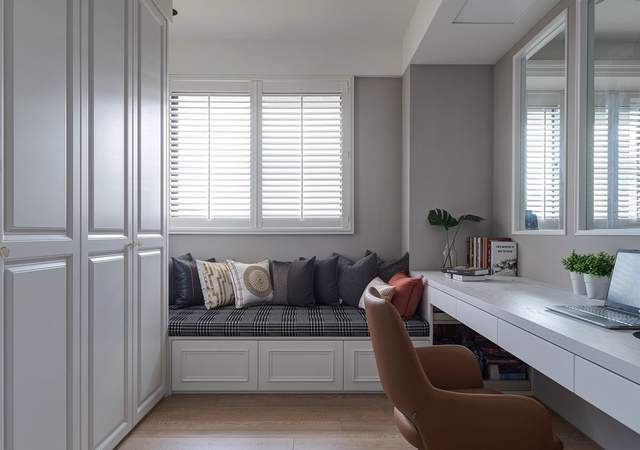 |115平二居，刚柔并济美式风情，十年老宅翻新的三口之家温馨小窝