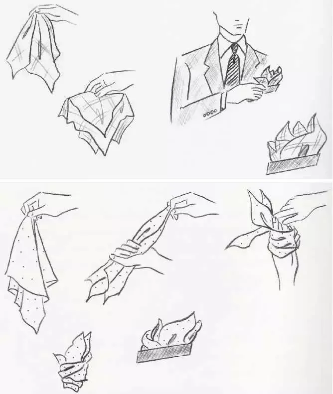 绅装衣橱 口袋巾｜男士西服必不可少的一件“胸”器