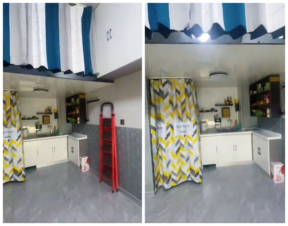 他把18㎡车库改成小家,厨卫卧室要啥有啥,网友:再吵架睡车库