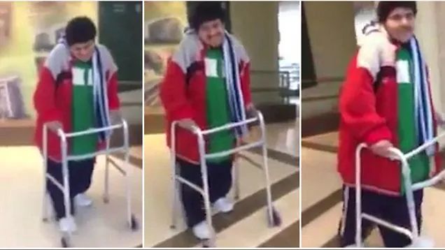 起重机 胖到要靠起重机吊出门的胖少年,居然从610kg减到63kg,减掉半吨