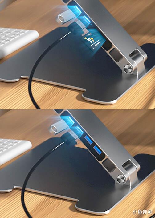 网络安全|集成HUB+多角度可调+铝合金材质，ORICO的笔记本支架太不简单了！