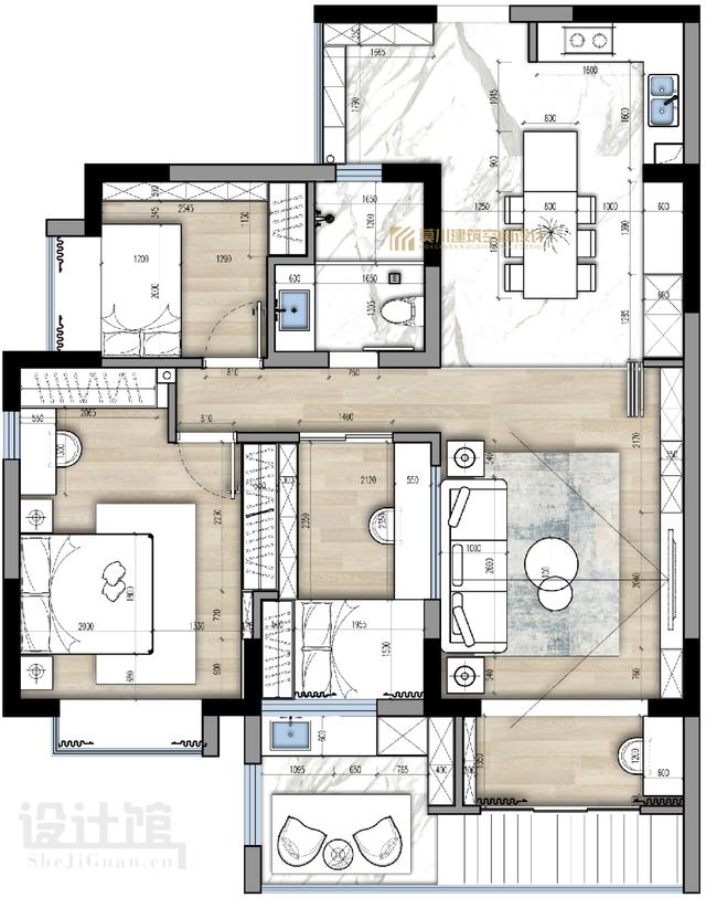 |118㎡简约北欧，实用为主导，简约为风格，装出惬意舒适的家