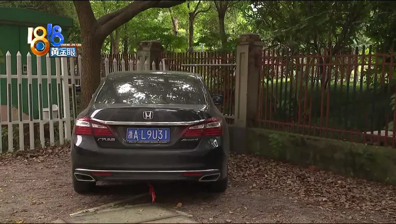 “油漆痕迹”偏红,车主想到围栏