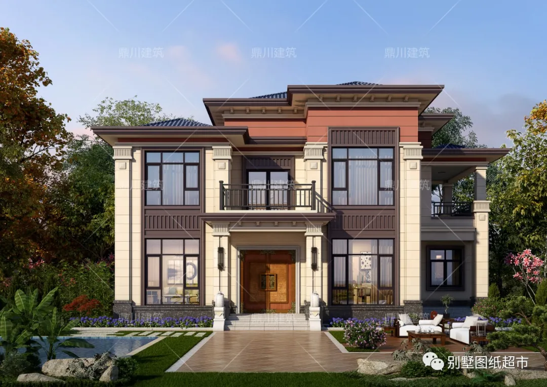 4款农村别墅，新中式风格，设计师推荐 ，这样建房流行一百年