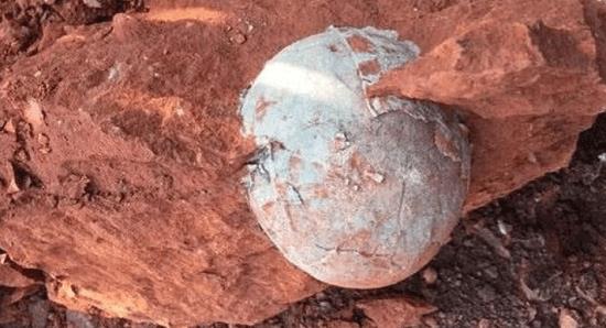 恐龙蛋 价值连城的恐龙蛋在地里被挖出来, 发现者忍不住竟将其砸开