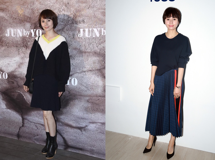 穿衣搭配 明星喜欢“乱穿衣”，袁泉同框梅婷穿搭两个季节，让人看不懂