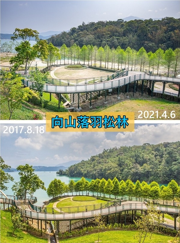 夜星看世界 四张对比图片，带你看看台湾的旱情有多严重。