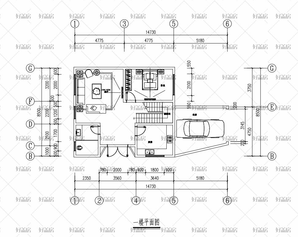 |一百平方米的建房图
