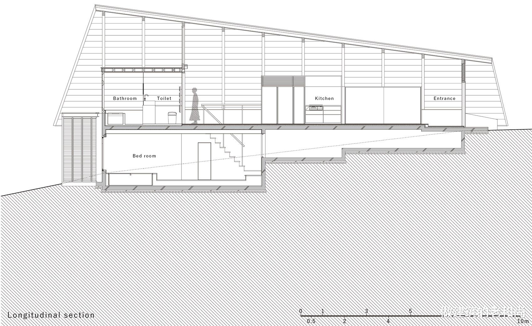 坐落在悬崖边的住宅:透过树林,欣赏远处的海景