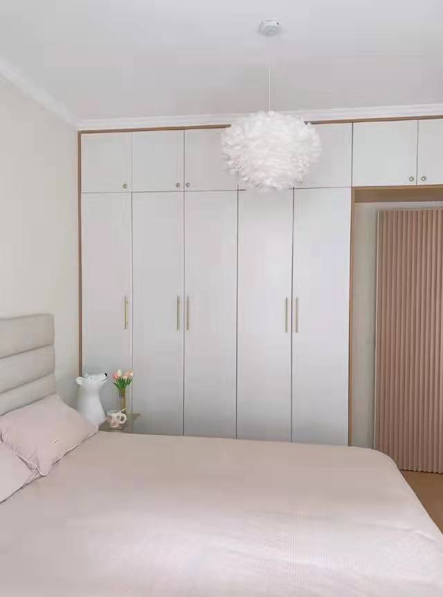 115㎡四居室，这么美的奶油家，我也爱。