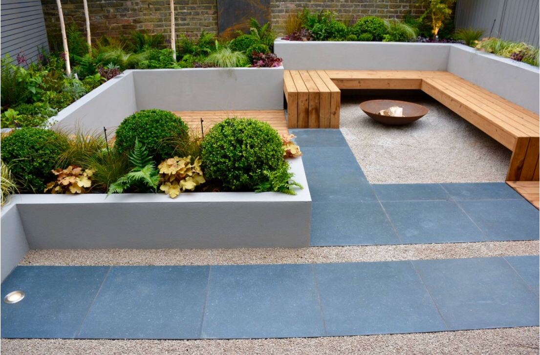 混凝土|适合“懒人”，低维护庭院花园设计，这种简约现代小院实用好打理