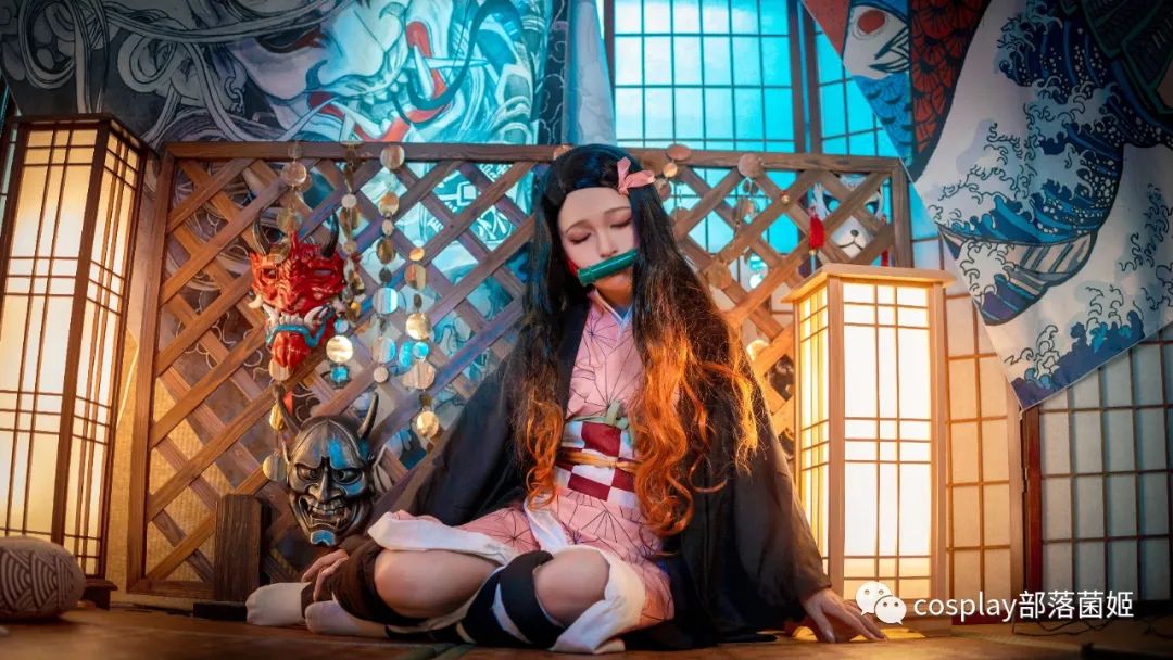 鬼灭之刃|cos:鬼灭之刃灶门祢豆子cos正片@蜡笔小C酱
