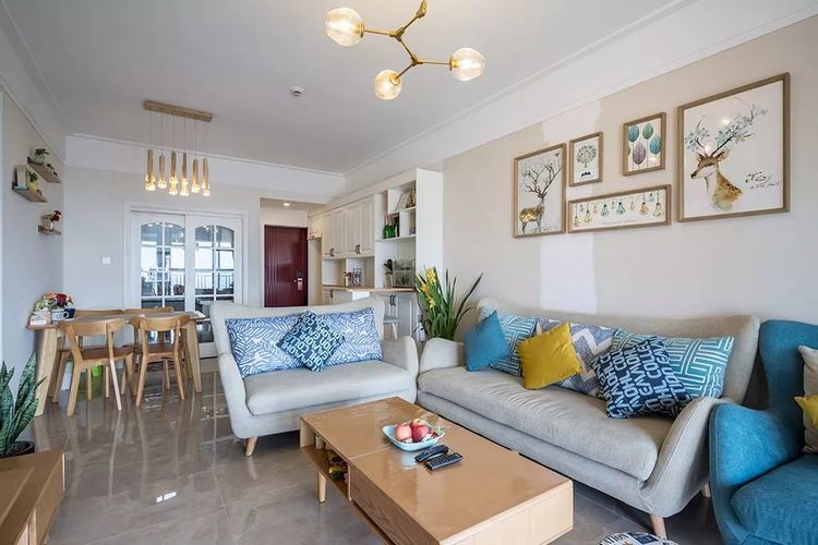 |112平北欧风，进门一个大的储物柜，真是太实用了！