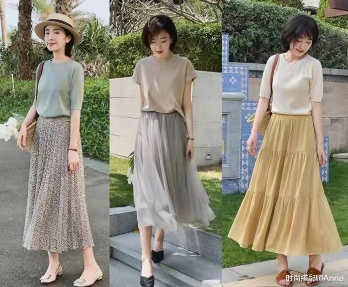 时尚搭配师Anna|短袖上衣太适合轻熟女了，优雅和高级感的转换格外自然，超时髦