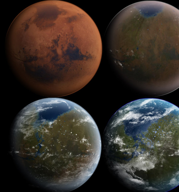 火星 火星大气层中泛着点点绿光,因为氧气的作用而产生