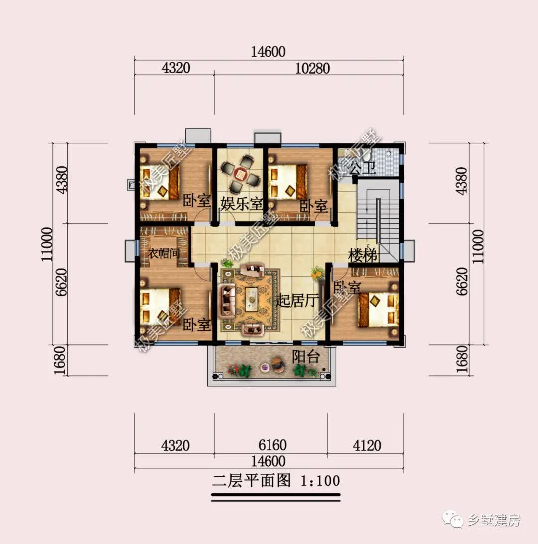 |双厨房的两层半别墅，简约又方正，有没有喜欢的