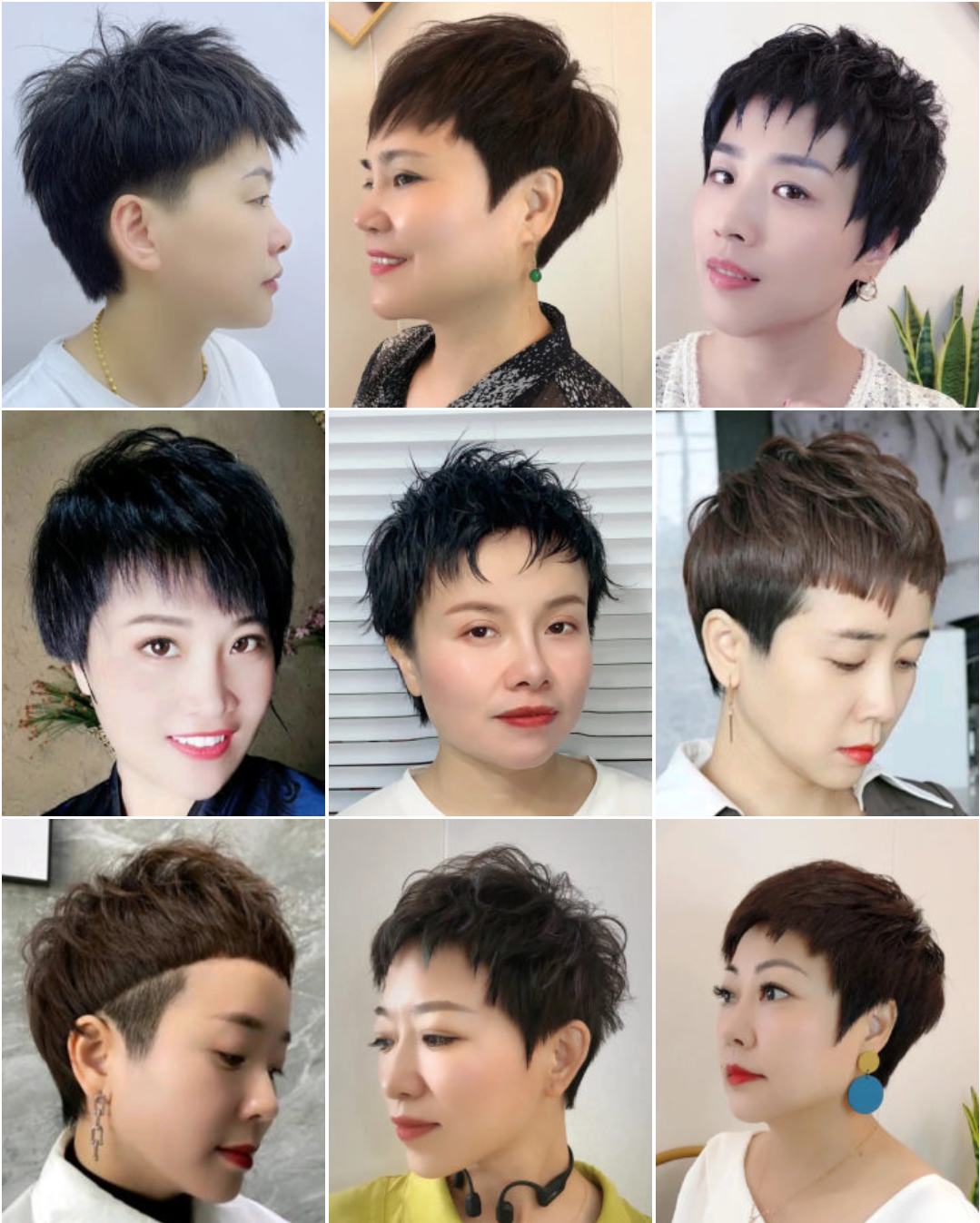 镜子发型|8月女发大全,有长有短任你选,利落时尚大不一样