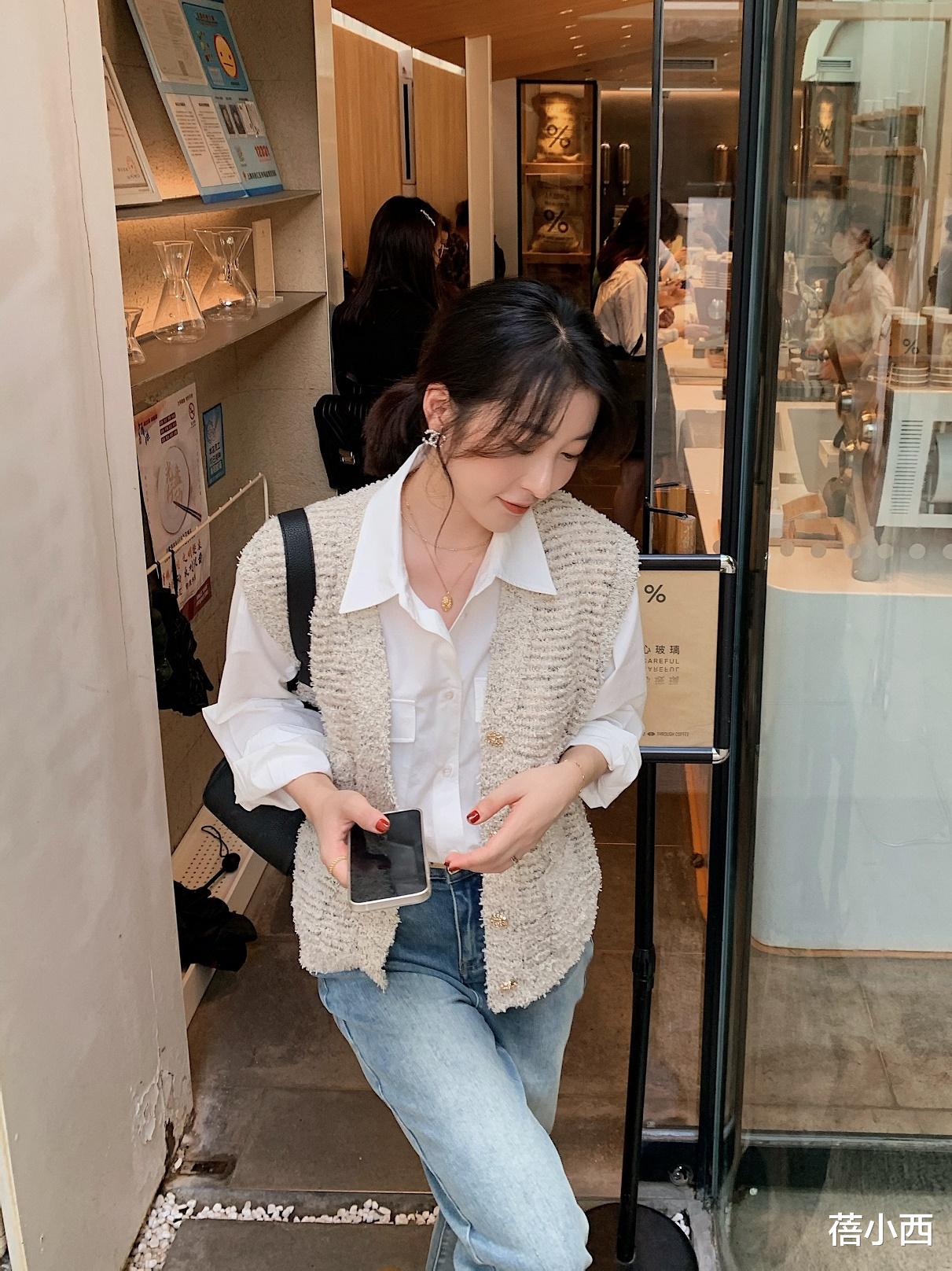 蓓小西|“衬衫”穿法模板展示，用衣橱里的基础单品，穿出简约高级的造型