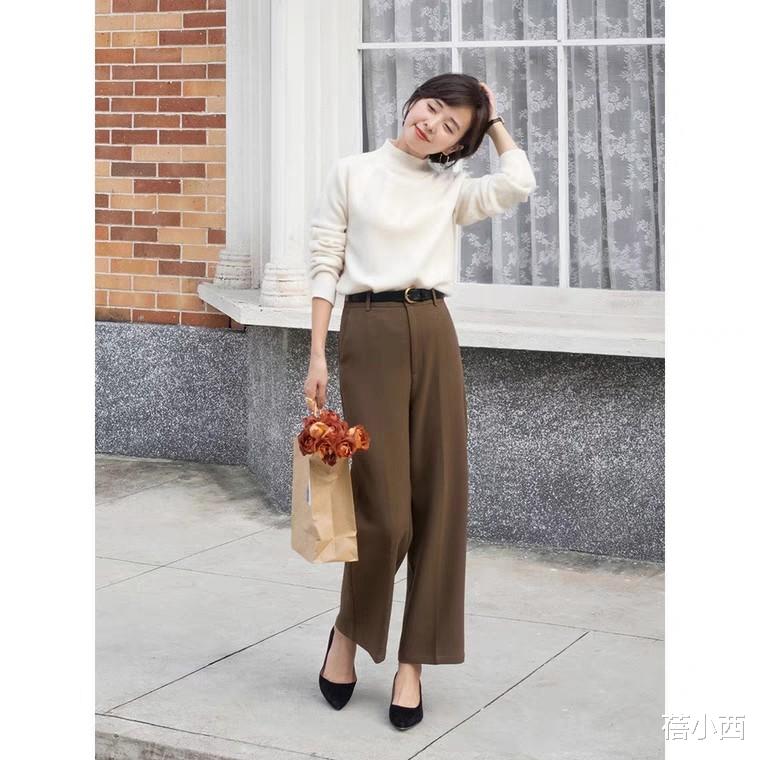 蓓小西|试过了那么多的裤子，还是觉得高腰款式最百搭，显高显瘦还时髦！