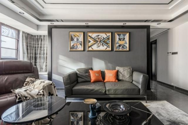 129平沉稳优雅充满高级感的家，现代简约之中不失精致