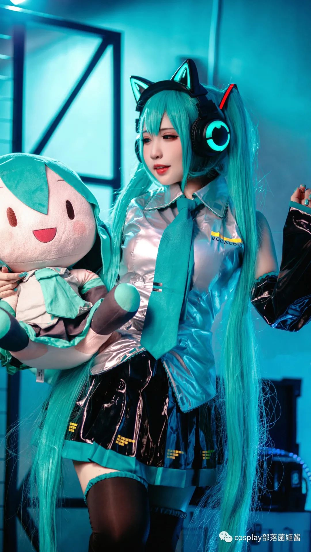 初音未来|cos:初音未来cos正片@桃之啾啾