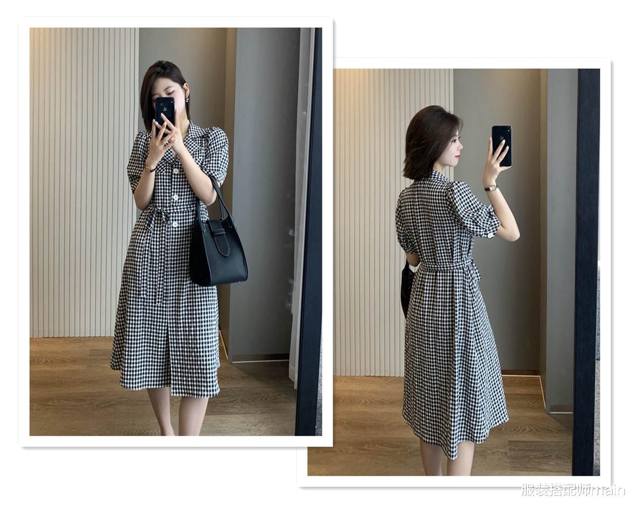 服装搭配师main|都爱“衬衫+裙子”，不如直接穿气质满分的衬衫裙