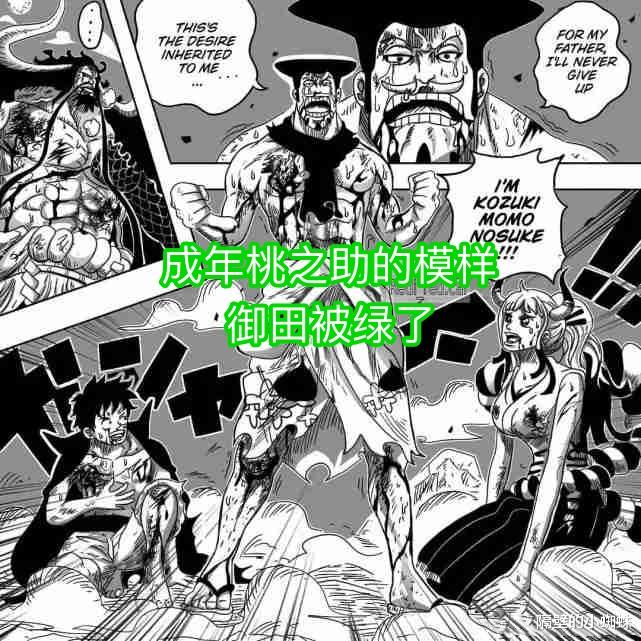 海贼王|海贼王:粉丝画出“成年桃之助”,人兽形态很帅,相貌却像白胡子