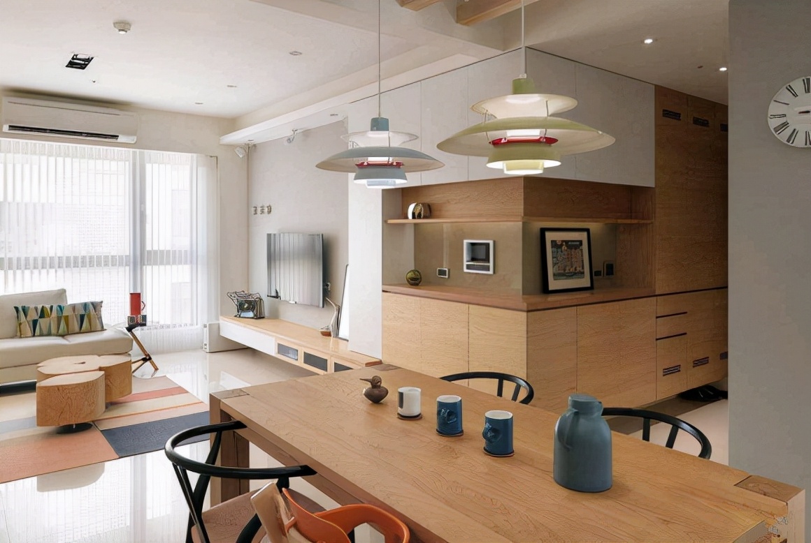 90㎡清新原木北欧风毕业，邻居都说好看，花了20万，很值得