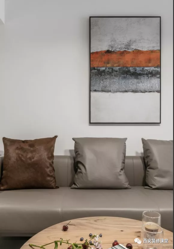 电视背景墙|85㎡两室刚需，餐客厅互换，满足在家办公