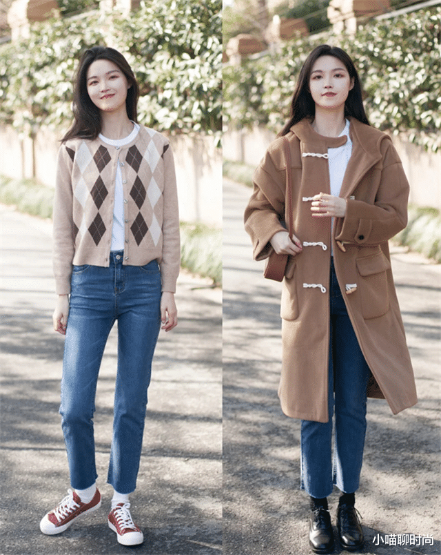 小喵聊时尚 今年的裤子流行“穿松不穿紧”，这样穿保暖又显瘦，很适合老寒腿