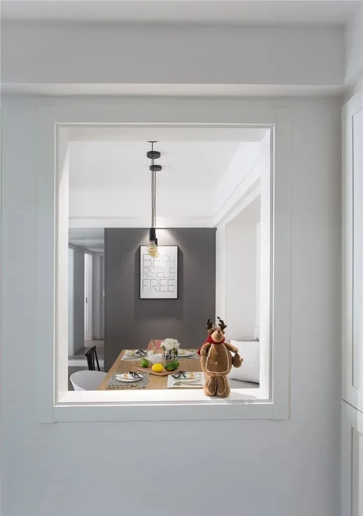 装修设计精选|72㎡舒适北欧风格装修，玻璃隔断让视觉感翻倍！