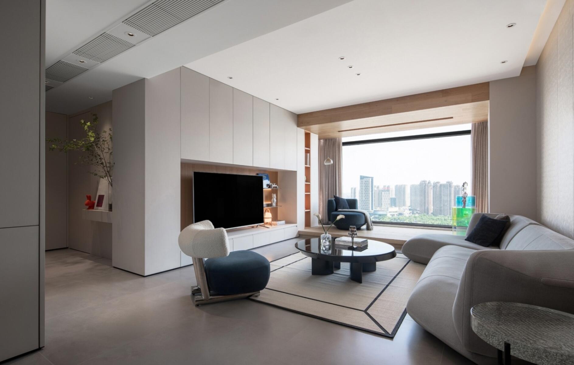 难怪低饱和度色彩越来越流行,看了她160㎡大宅后,确实很温馨