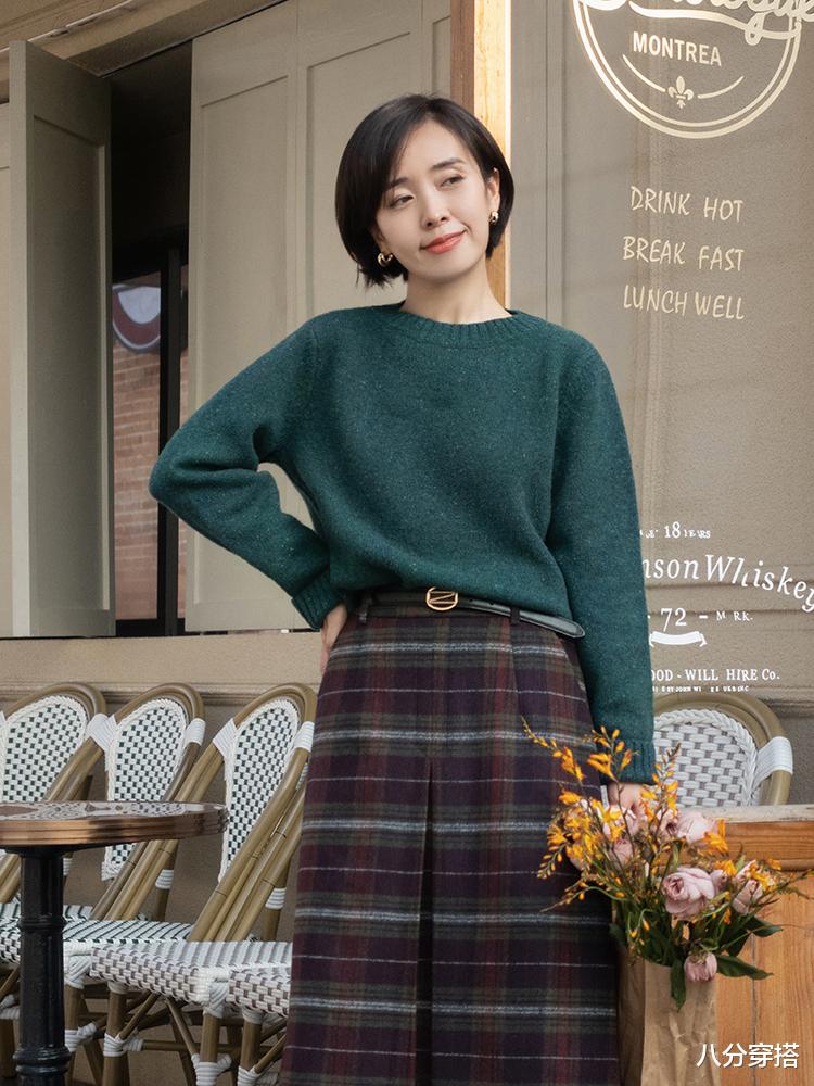 八分穿搭 针织衫怎么穿出新意？从选款和搭配入手，让你从路人变女神
