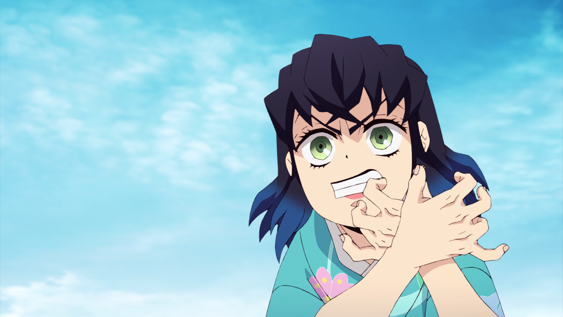 炭治郎|《鬼滅之刃游郭篇》灶門炭治郎和嘴平伊之助，日?！胺蚱蕖卑枳?
onload=