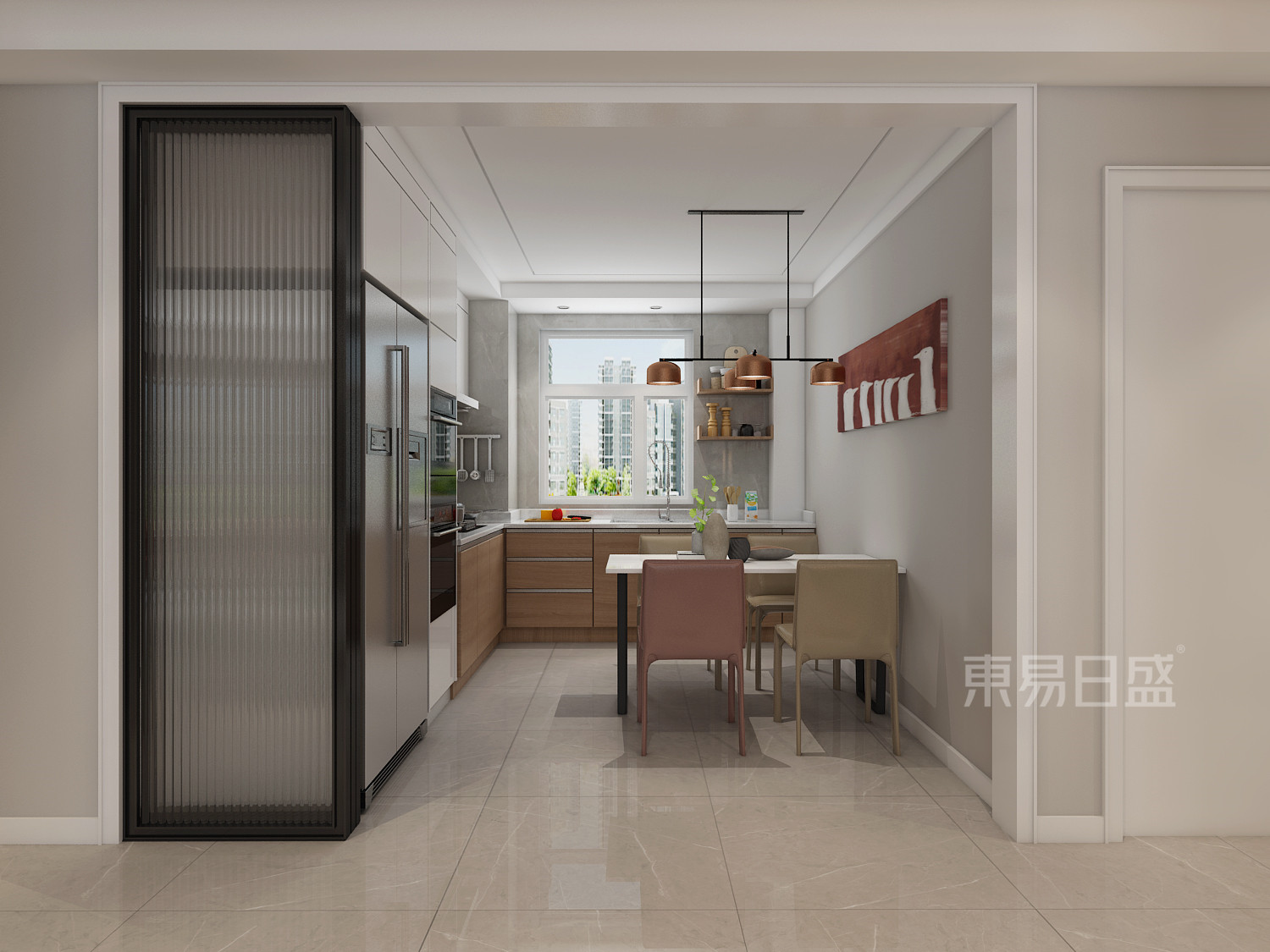 东易日盛石家庄|135平现代简约之家,享受生活的宁静