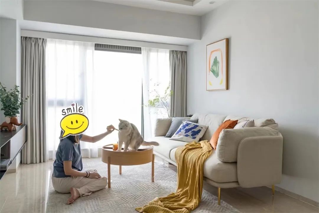 老房的潜力!灰玻+岩板,60m2清新小宅,没花一分冤枉钱