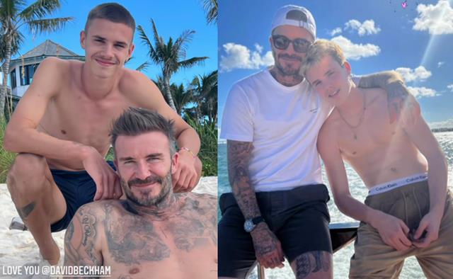 贝克汉姆|贝克汉姆侧颜太帅！吹着海风自拍，47岁妻子身材完美，绝配夫妻