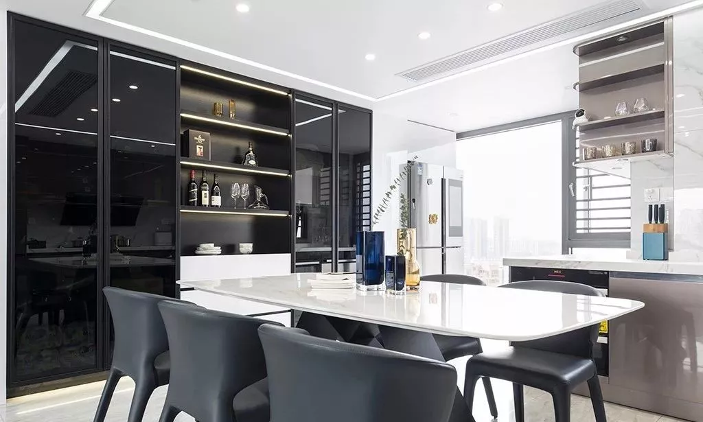 |126平现代简约三室,线条时尚质感高级