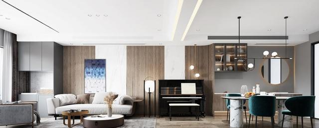 阳光房|255㎡三层底复式硬装现场，地下室封成阳光房，平层价格装出别墅范