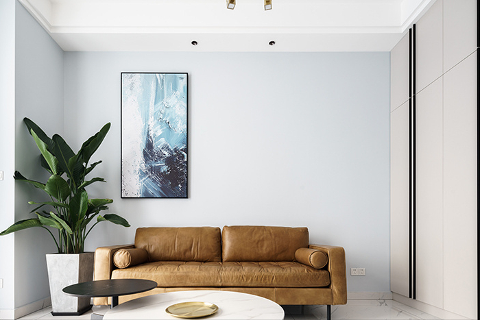 130㎡的简约轻奢风格,马卡龙色为主,冷暖自知